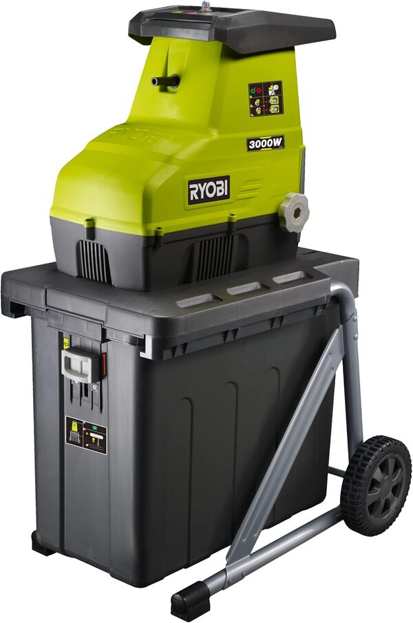 Ryobi - Broyeur de végétaux électrique 3000 W - Silencieux - RSH3045U