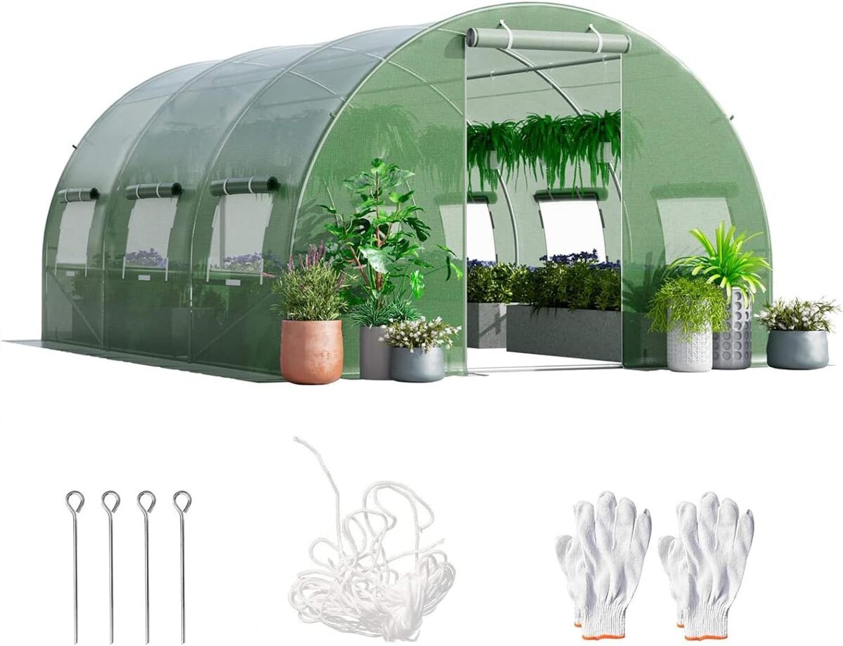 Test de la serre de jardin RELAX4LIFE 12m² : efficacité toute saison