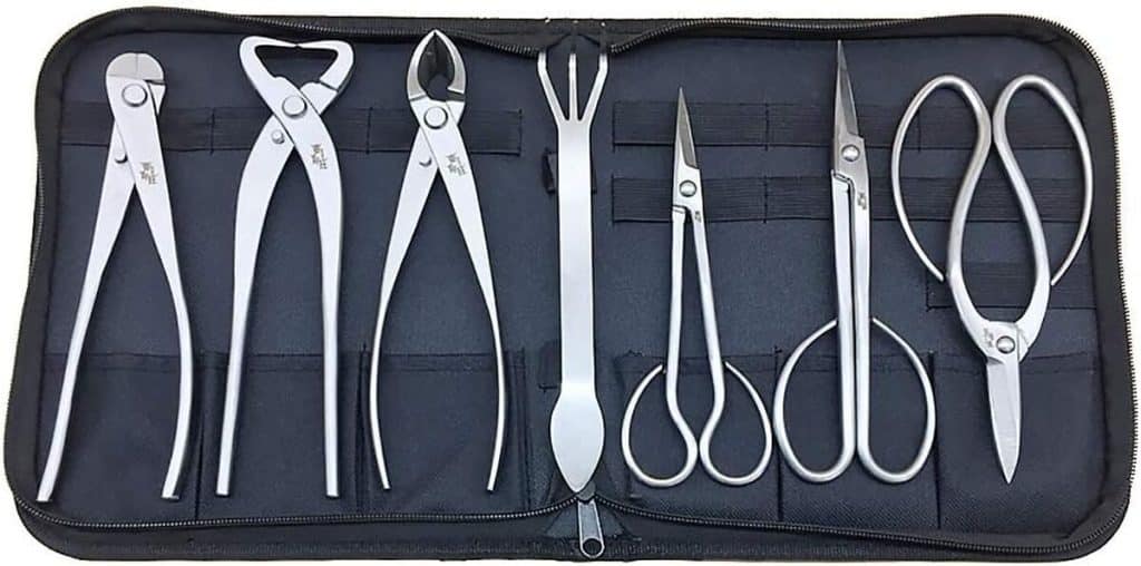 Test du kit d'outils bonsai 7 pièces : indispensable pour jardinage indoor