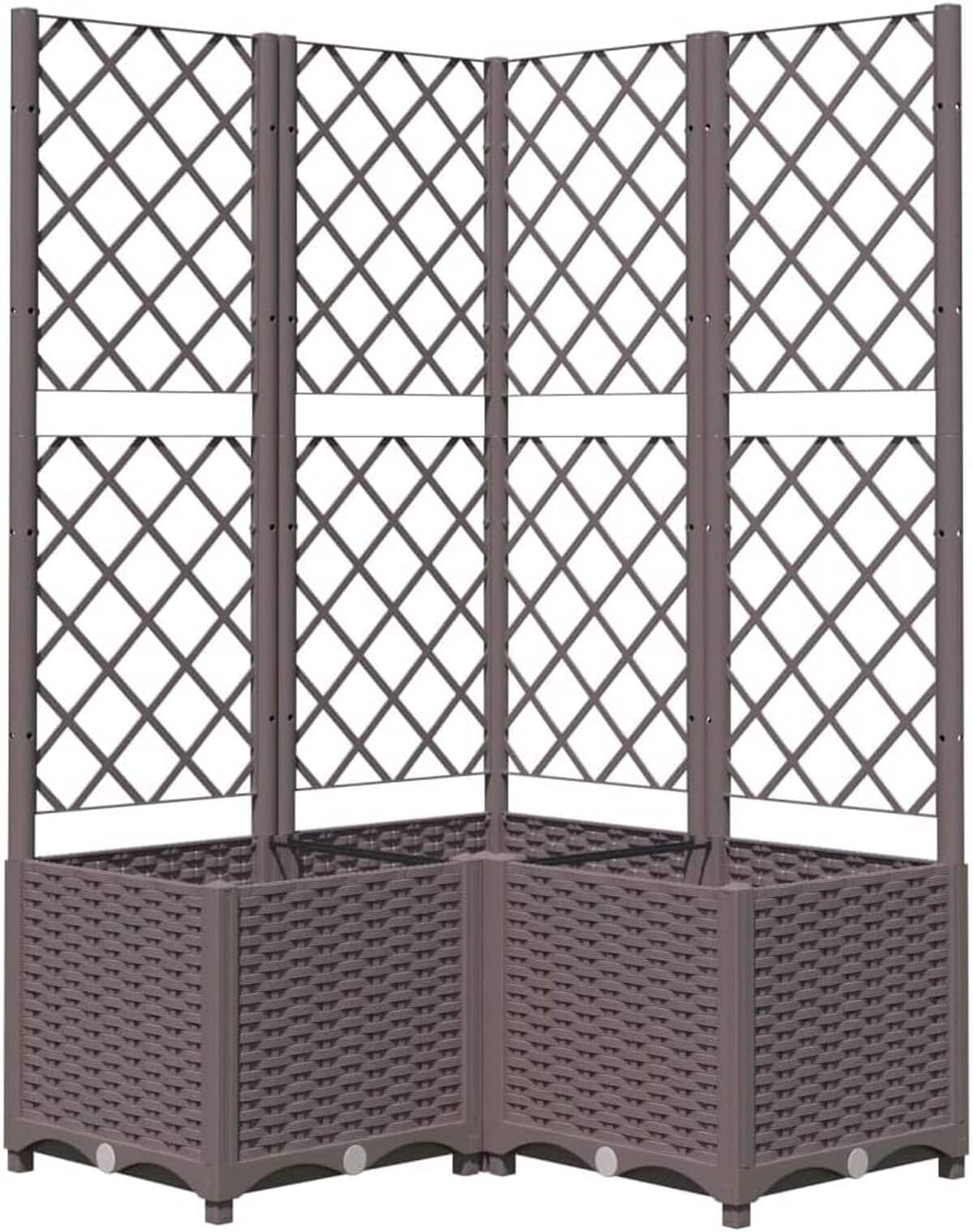 Test : jardinière avec treillis vidaXL 80x80x136 cm