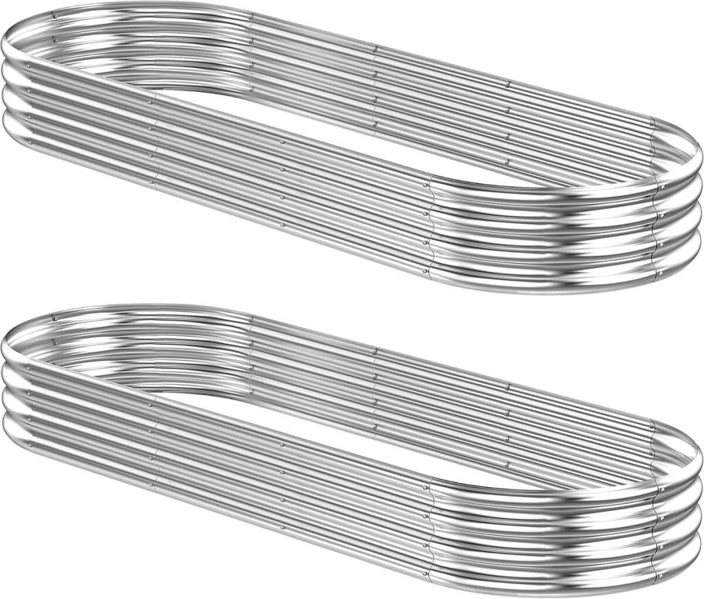 Test : lot de 2 jardinières surélevées en acier galvanisé