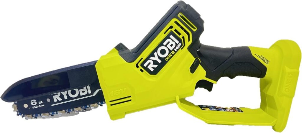 Test : mini tronçonneuse Ryobi One+ HP 18V P25013 sans balais