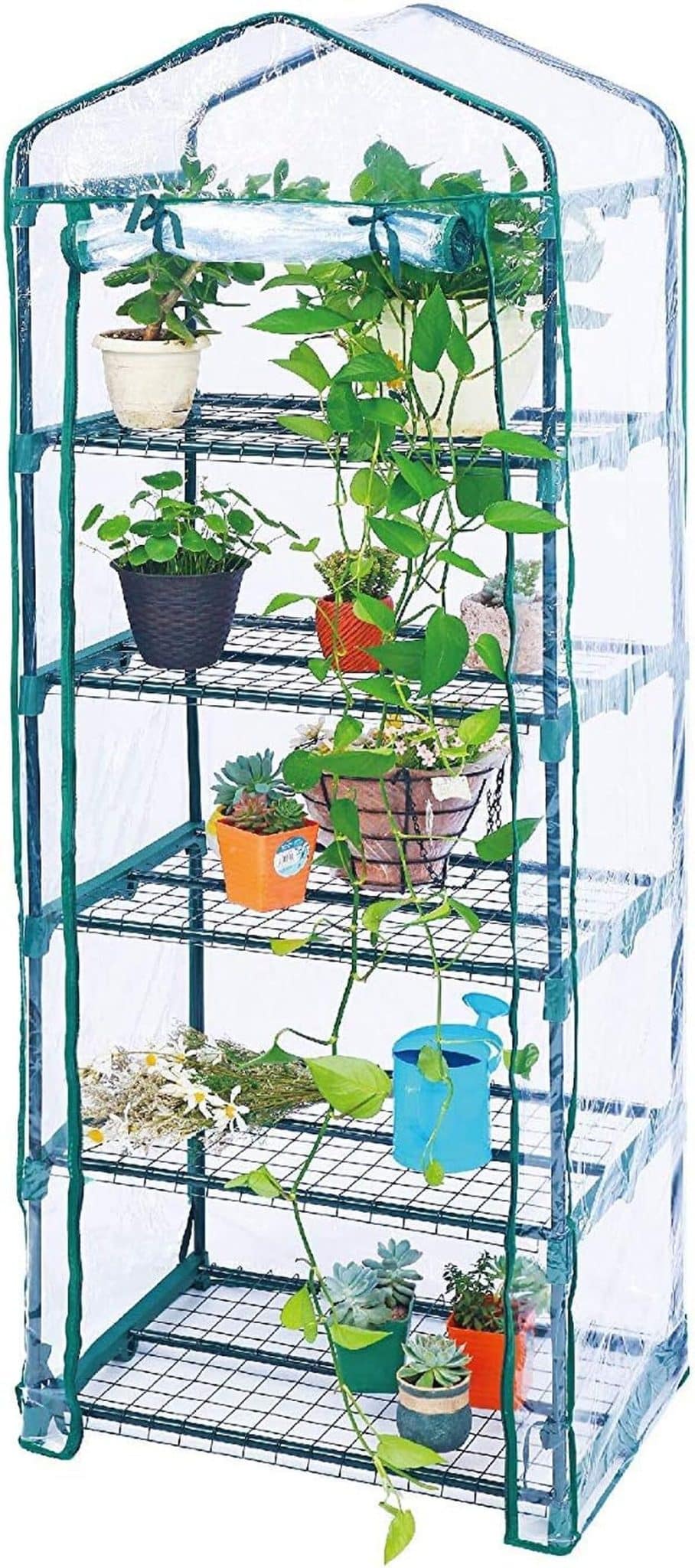 Test : serre de jardin Worth 5 étages avec bâche PVC