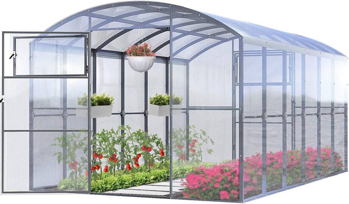 Test : serre Pro en polycarbonate 2.5x4m de 10m²