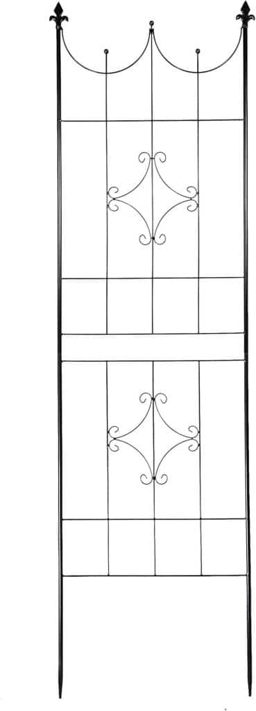 Test : treillis jardin OUTOUR 182, 9 x 50, 8 cm noir pour plantes grimpantes