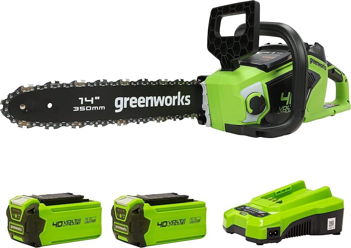 Test : tronçonneuse sans fil Greenworks GD40CS15K2X