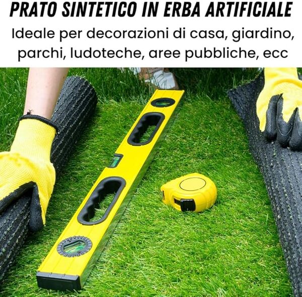 Gazon synthétique 20 mm H2 synthétique herbe tapis Manto jardin résistante 2x10m