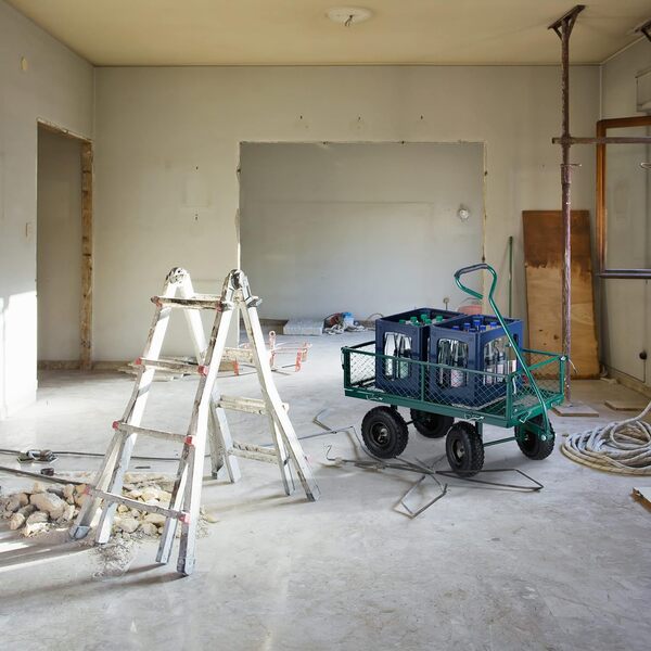 Relaxdays Chariot de Jardin Pratique, Roues pneumatiques, Parties latérales Pliables, Charge Max. 200 kg, Vert