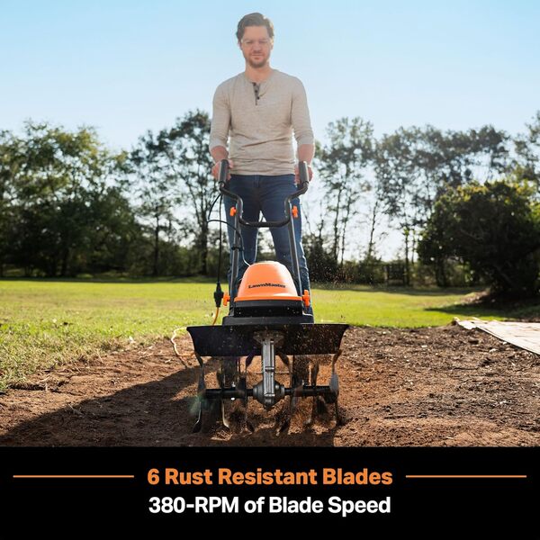 LawnMaster TE1016M - Canne électrique (10 ampères, 16 Pouces), Vert