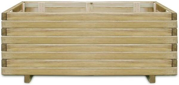 vidaXL Lit Surélevé Rectangulaire Bac à Fleurs Jardinière Pots de Fleurs Bois