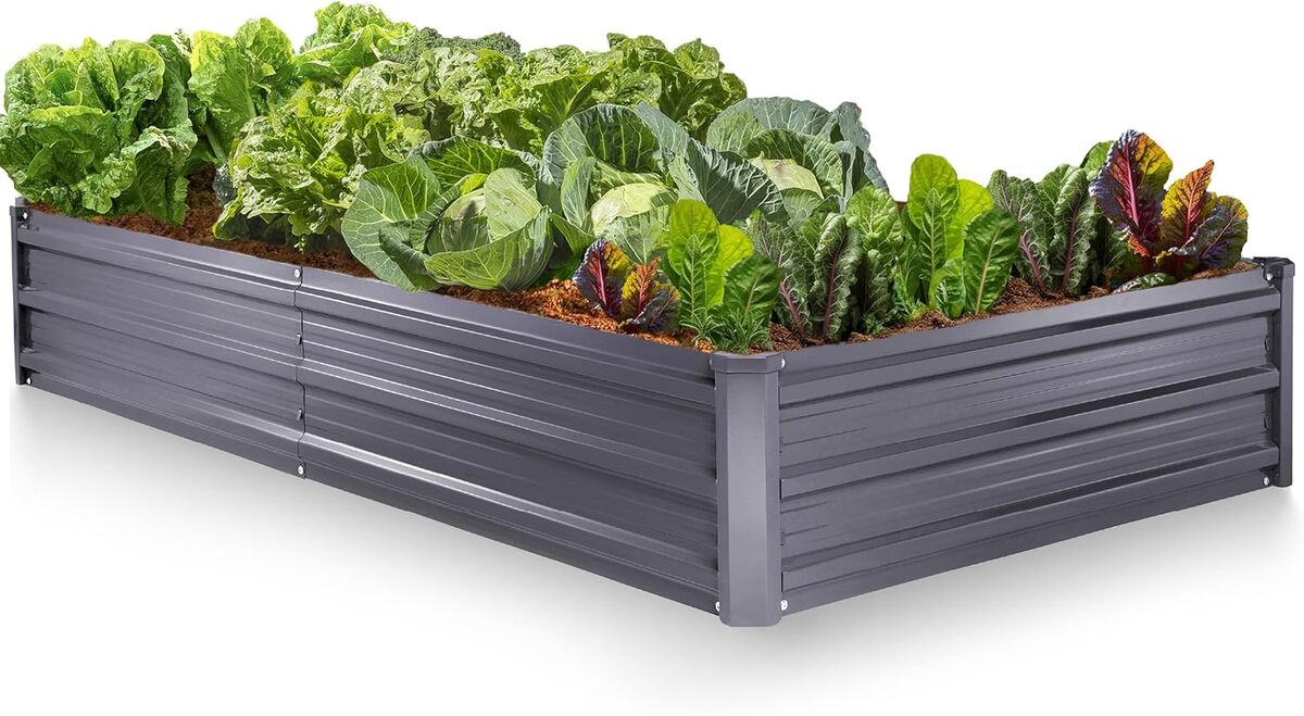 Test de la jardinière surélevée galvanisée d'extérieur