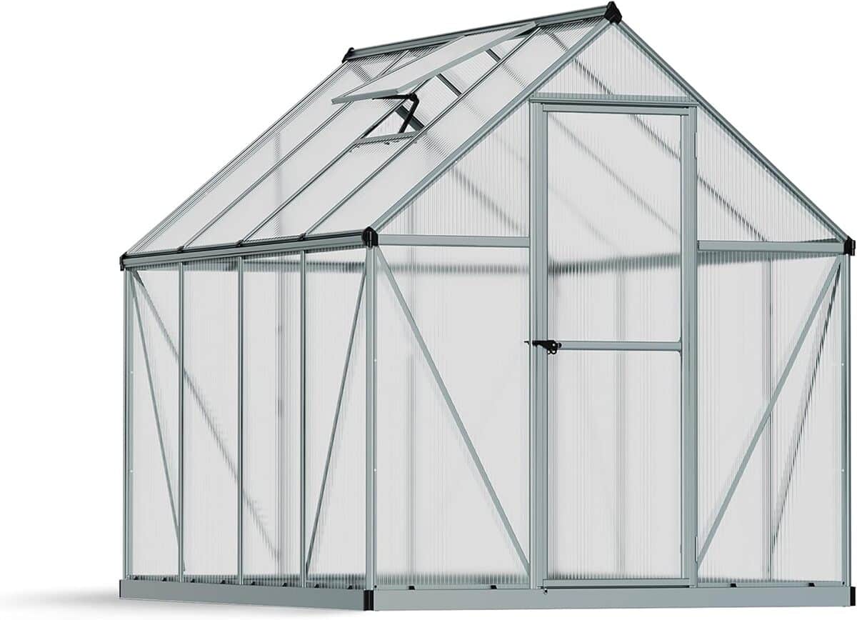 Test de la serre Canopia Palram Mythos en polycarbonate argent