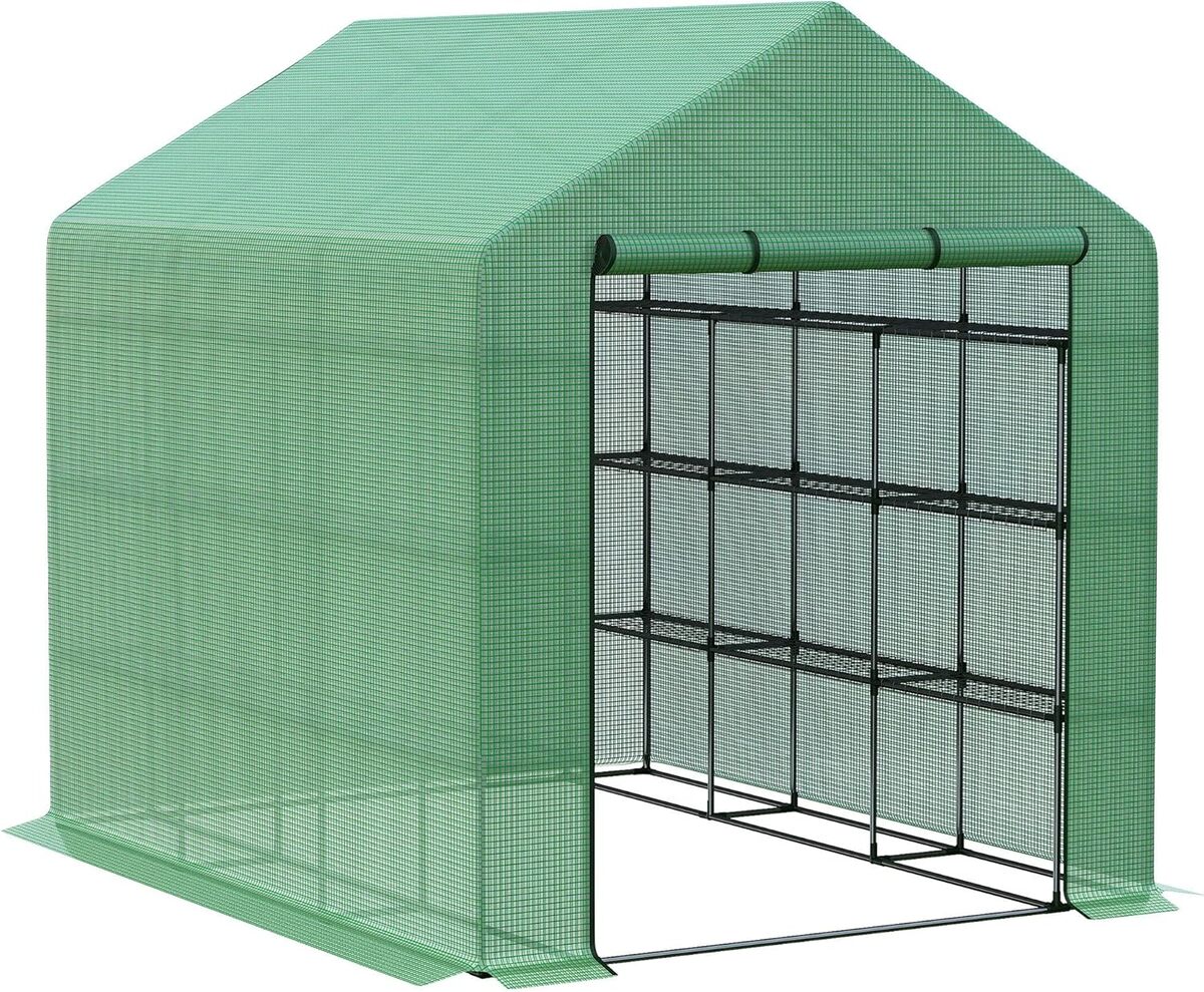 Test de la serre Outsunny 4 niveaux, 4, 39 m²