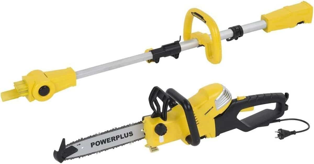 Test de la tronçonneuse électrique télescopique Powerplus POWXG1032 900 W