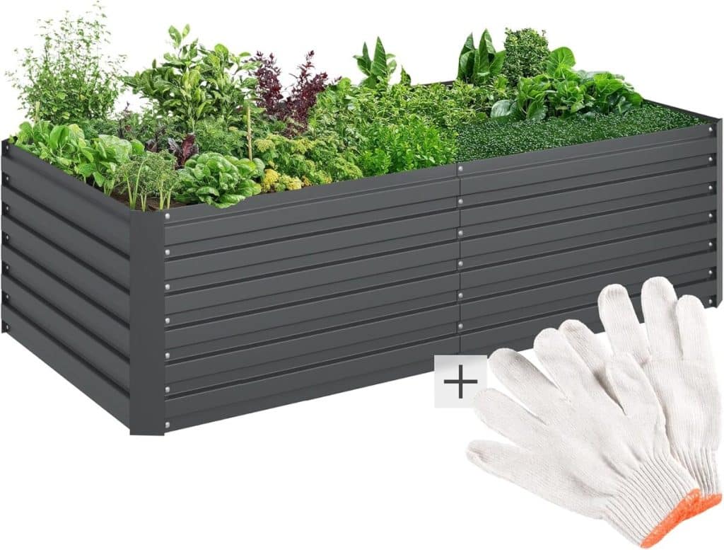 Test du bac en acier galvanisé TecTake pour jardin surélevé