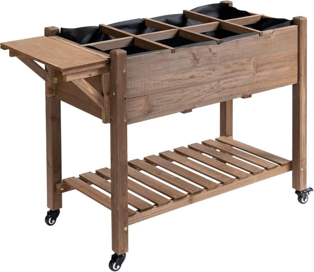 Test : jardinière potager sur roulettes Outsunny