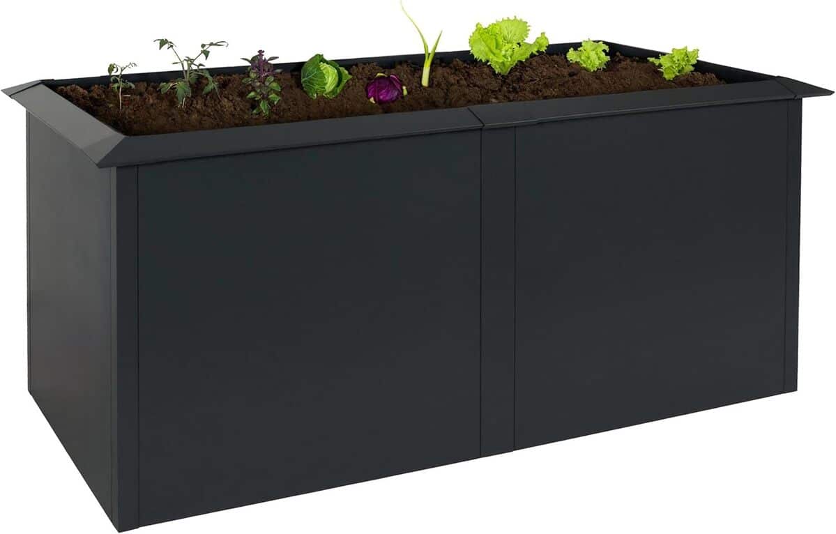 Test jardinière sur pied Mendler HWC-N24 anthracite