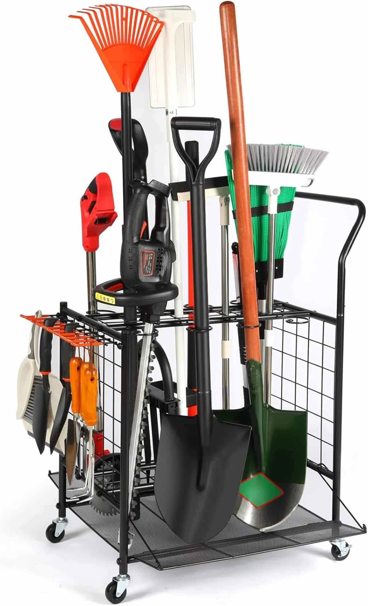 Test : organiseur Kingarage pour outils de jardin sur roues
