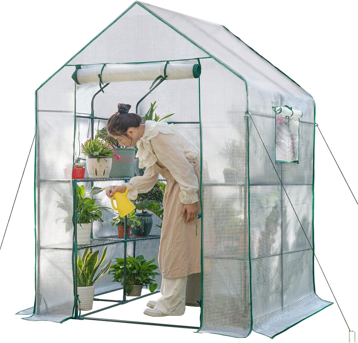 Test : serre portable pour jardin extérieur blanc
