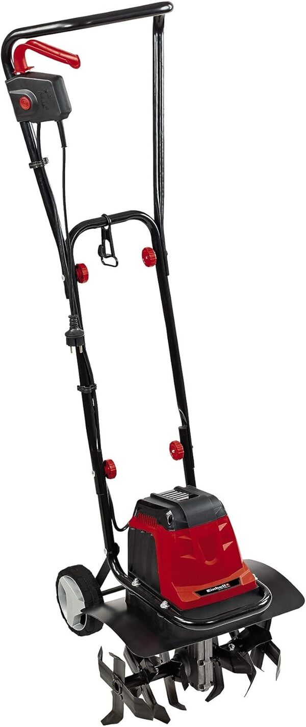 Einhell Motobineuse électrique GC-RT 1440 M (1400 W, Largeur de travail 40 cm, 20 cm) & Rouleau à gazon GC-GR 57 (Epaisseur du métal 1,5 mm, Largeur rouleau 57 cm, Diamètre du rouleau 32 cm)