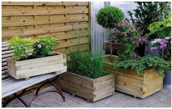 Bac à Fleurs rectangulaire Stockholm - 62 L - Cerland