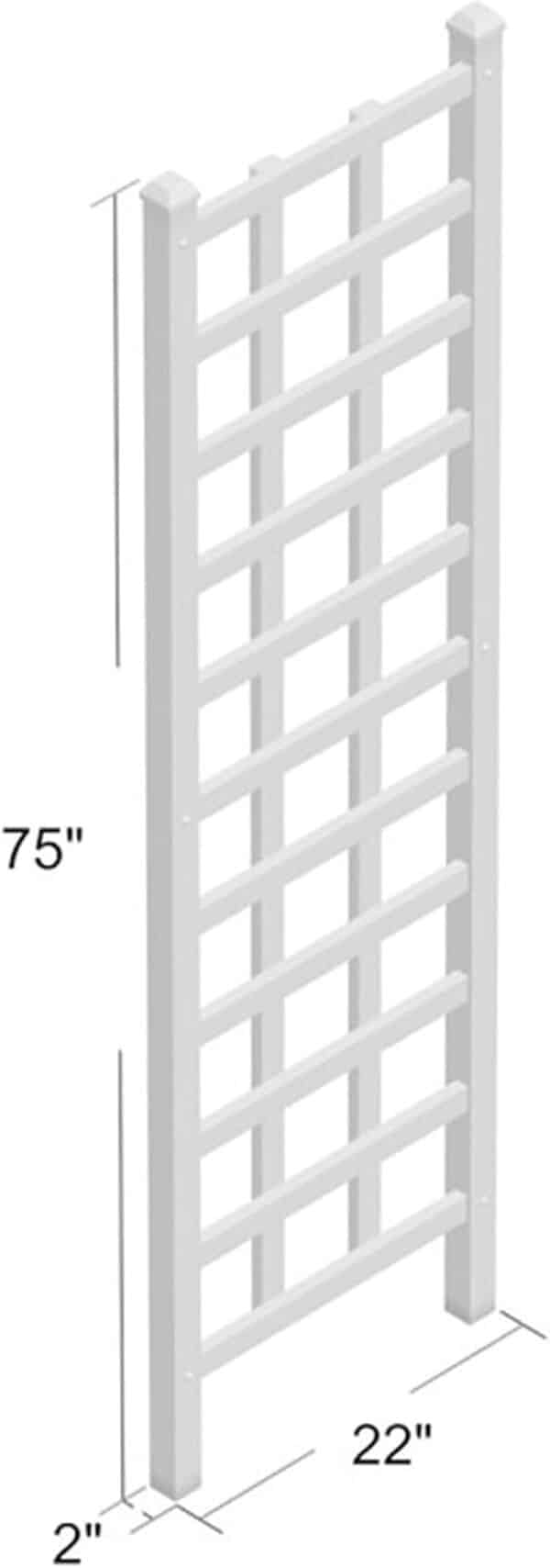 DURA-TREL 11190 Elmwood Treillis, Blanc