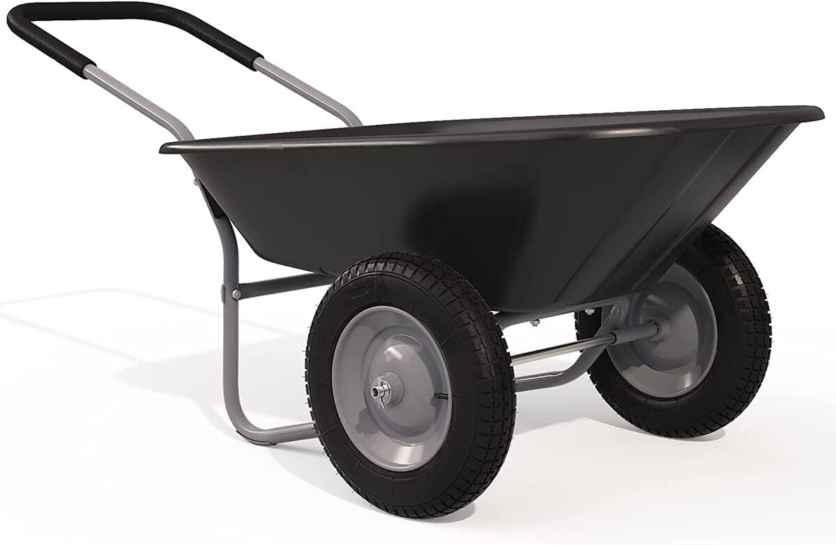 Test : brouette de jardin Gymax 140L, robuste et polyvalente