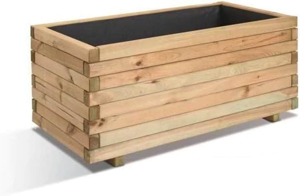 Test du bac à fleurs rectangulaire Stockholm Jardipolys