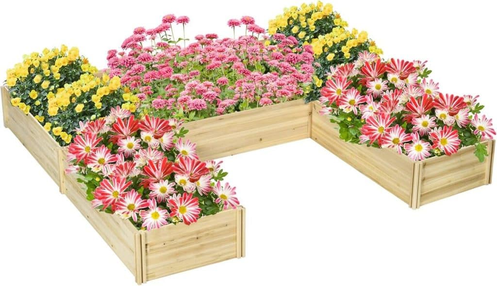 Test : jardinières convertibles Outsunny en bois naturel