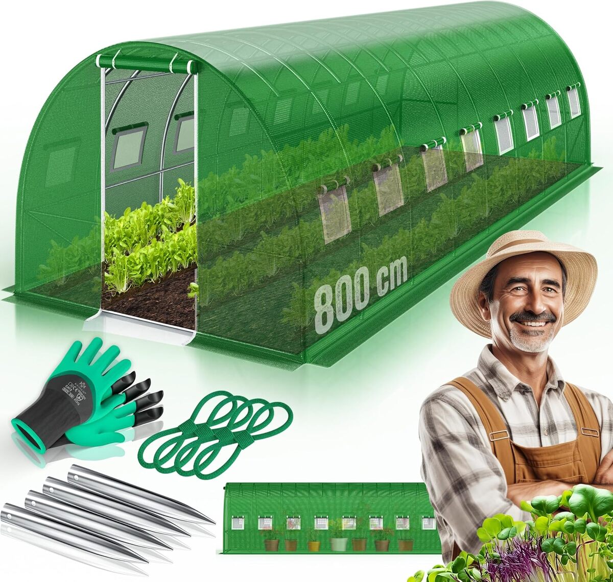 Test : serre Kesser tunnel de jardin 800