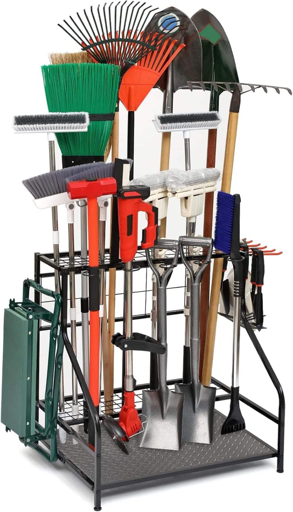 Test : support d'outils de jardin noir, jusqu'à 58 outils