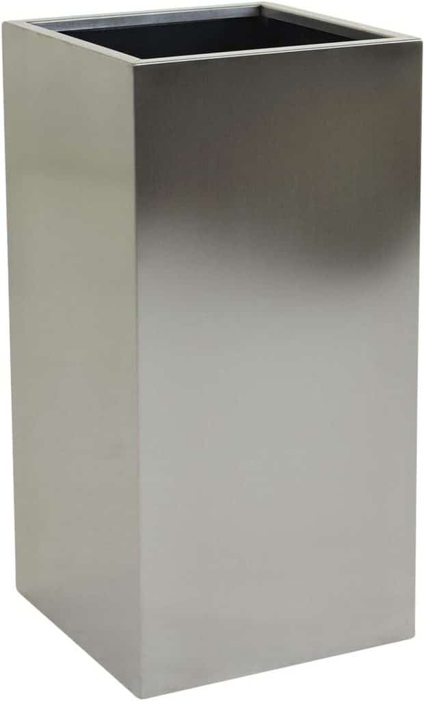 Test : bac à fleurs VIVANNO en acier inoxydable 80x40x40 cm