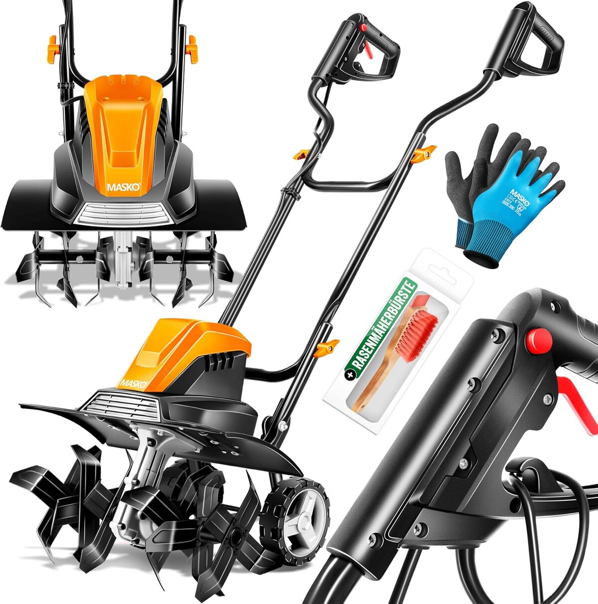 Test de la motobineuse MASKO® 1500 Watts : puissance et efficacité au jardin