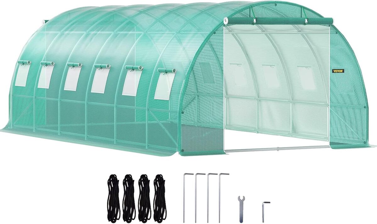 Test de la serre VEVOR 6, 1x3x2, 1 m : cadre acier et couverture PE