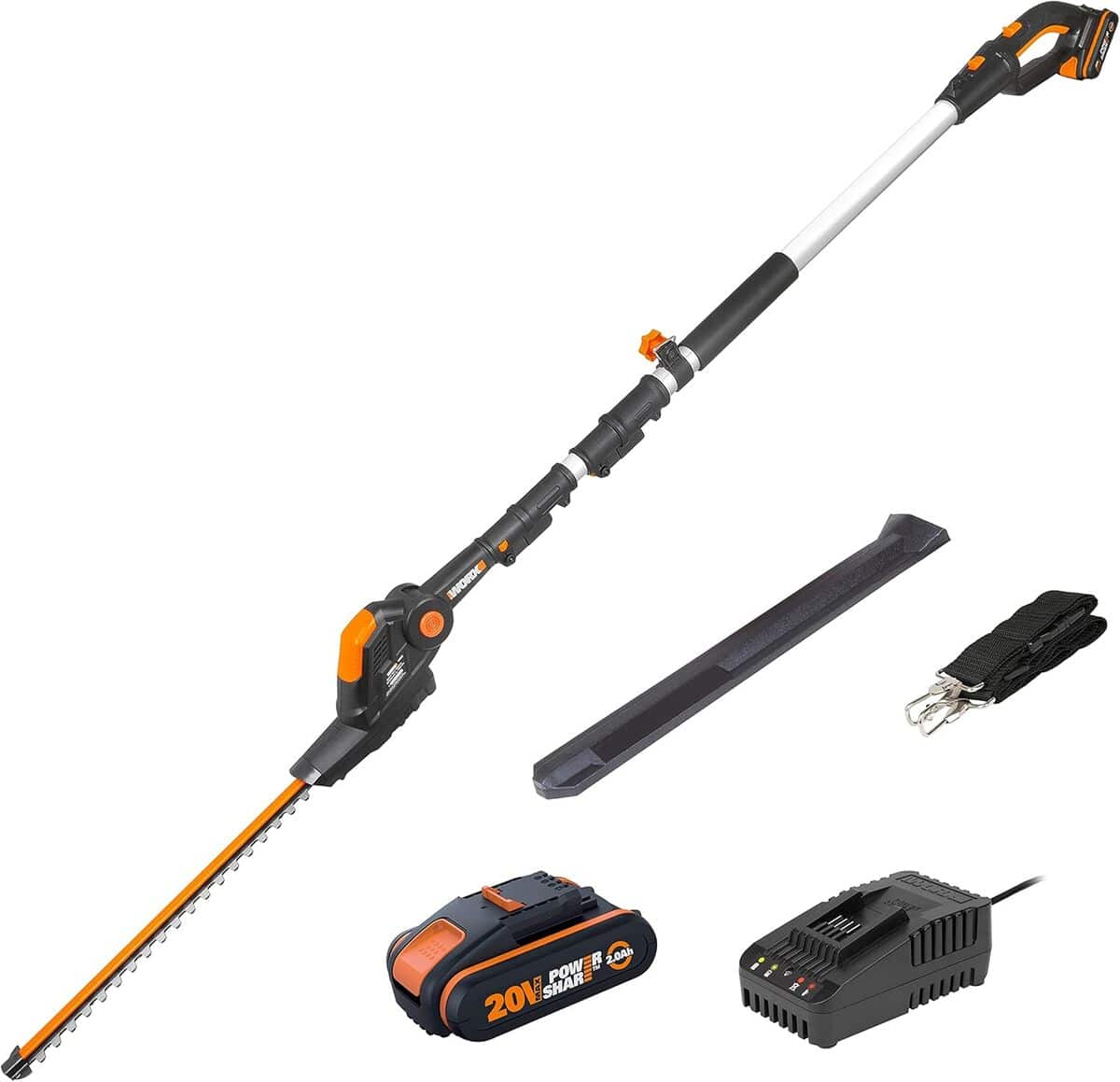 Test du taille-haie télescopique sans fil WORX WG252E 18V