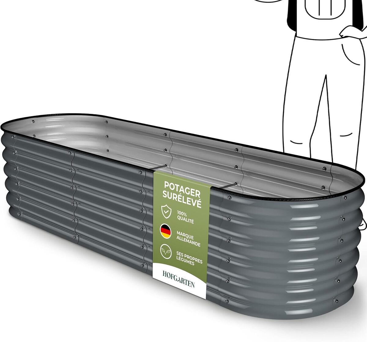 Test : potager surélevé Hofgarten QuickGrow en acier galvanisé