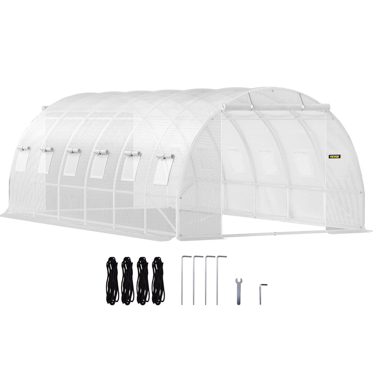 Test serre VEVOR Tunnel blanc 6, 1x3x2, 1 m