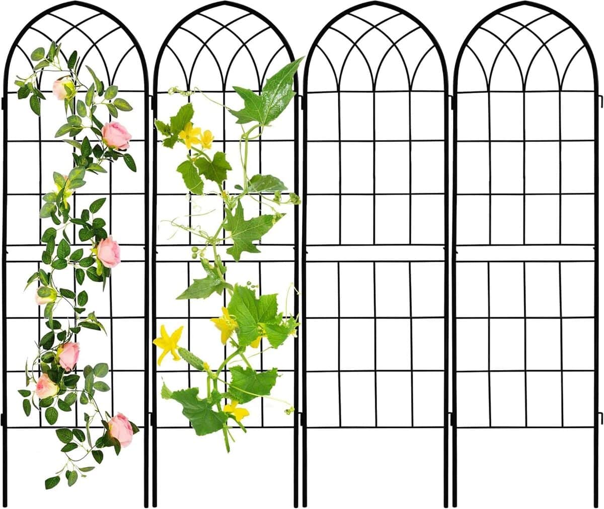 Test : treillis de jardin LZRS 180 cm en métal noir