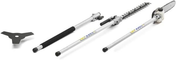 Multi-Tool 5 en 1 STIGA SMT 226 Moteur à essence 25,4 cc Tondeuse à bordure avec tête filaire, lame 3T, taille-haies, élagueur et rallonge