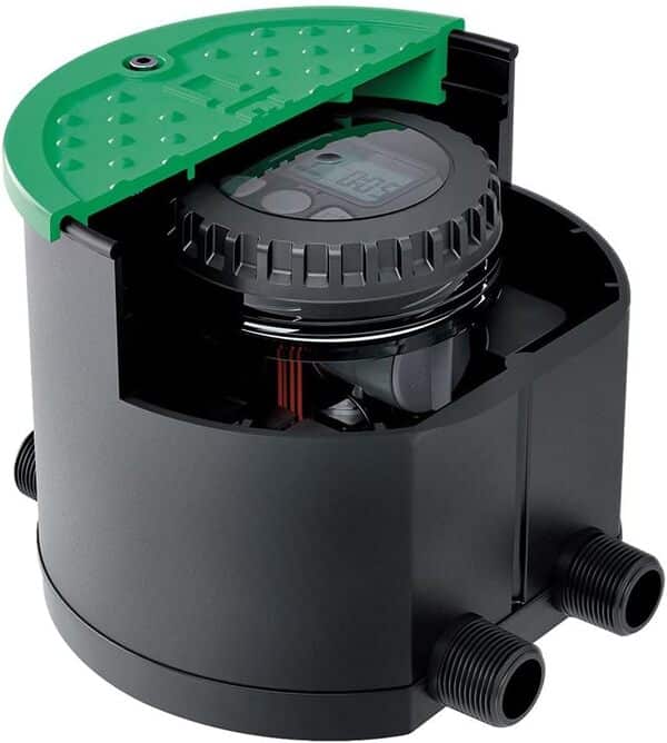 Claber Hydro-4, Regard pré-monté IP68 avec programmateur et électrovannes pour système d'arrosage