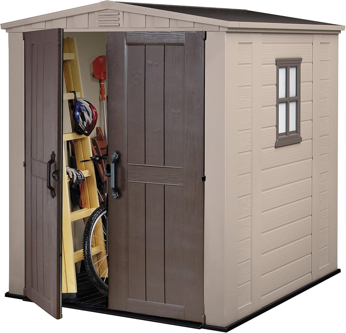 Test de l'abri de jardin Keter Factor 66 - 3, 5 m²