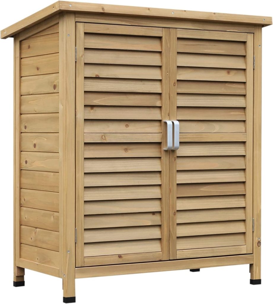 Test de l'armoire de jardin Outsunny 87x46, 5x96, 5 cm