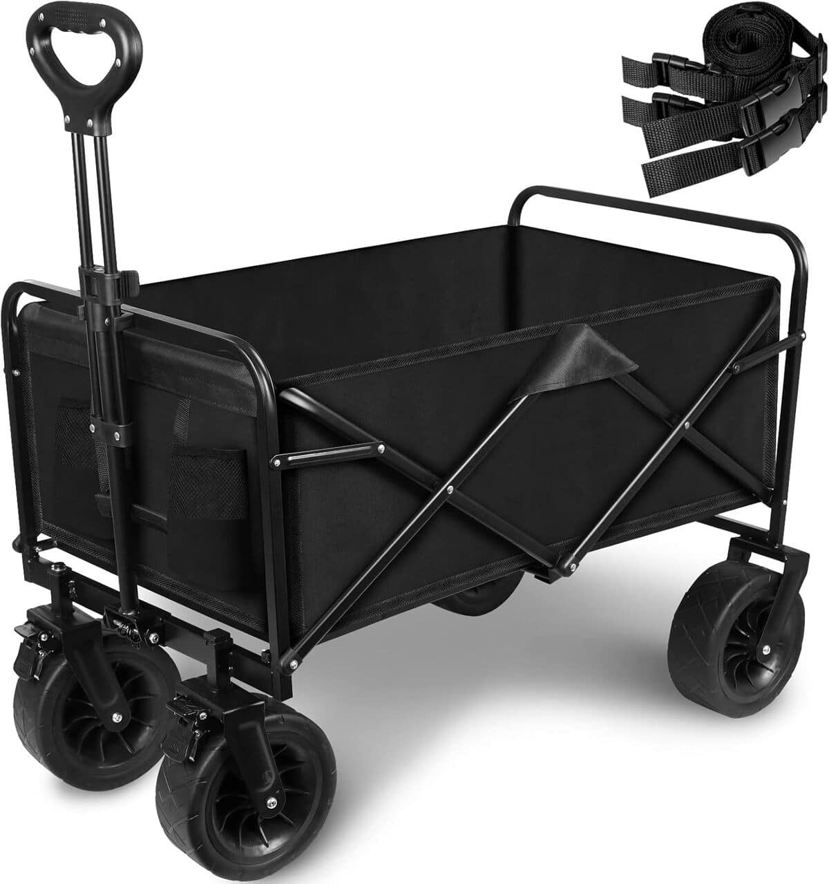 Test du chariot de jardin pliable portable : grande capacité et roues tout-terrain