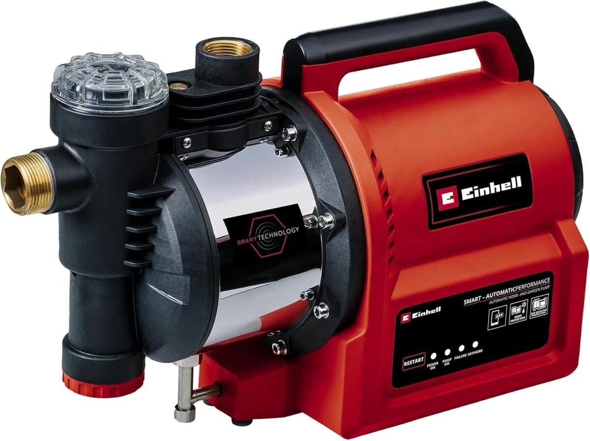 Test : pompe d'arrosage Einhell GE-AW 1144 SMART intelligente