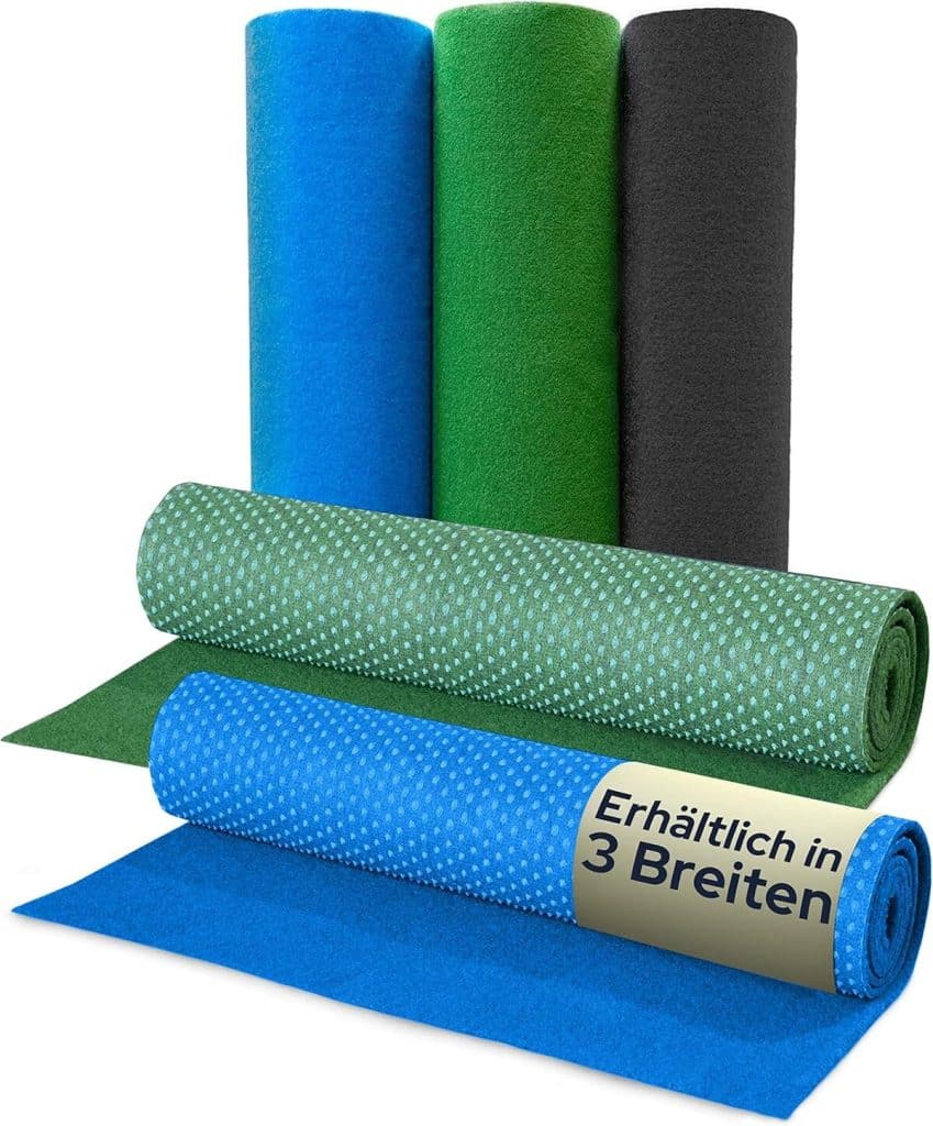 Test tapis gazon synthétique PARK bleu 4, 00m x 3, 00m