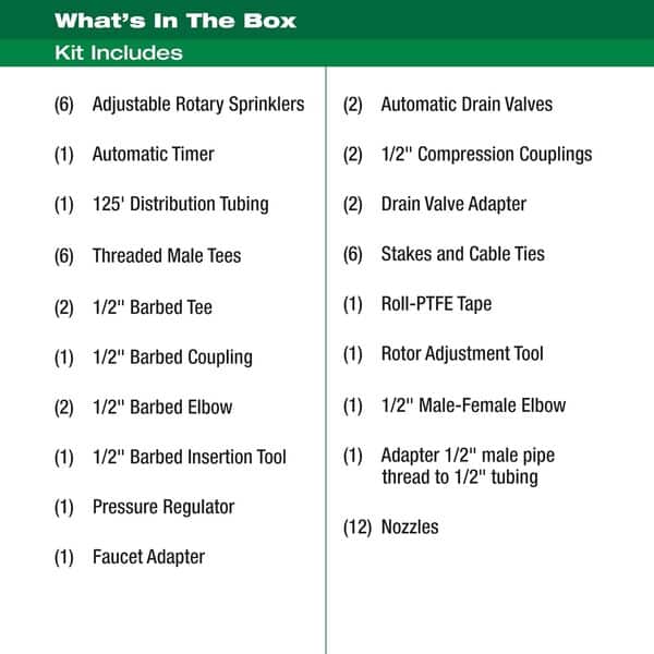 Rain Bird 32ETI Kit de système d'arrosage Automatique enterré Facile à Installer, Noir