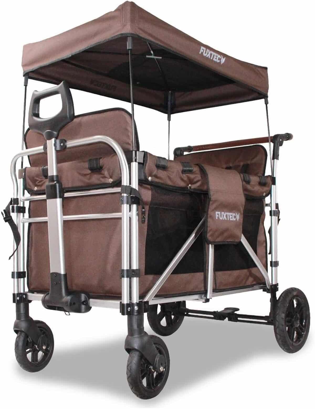 Test du chariot Fuxtec Family Cruiser : la solution idéale pour transporter 4 enfants