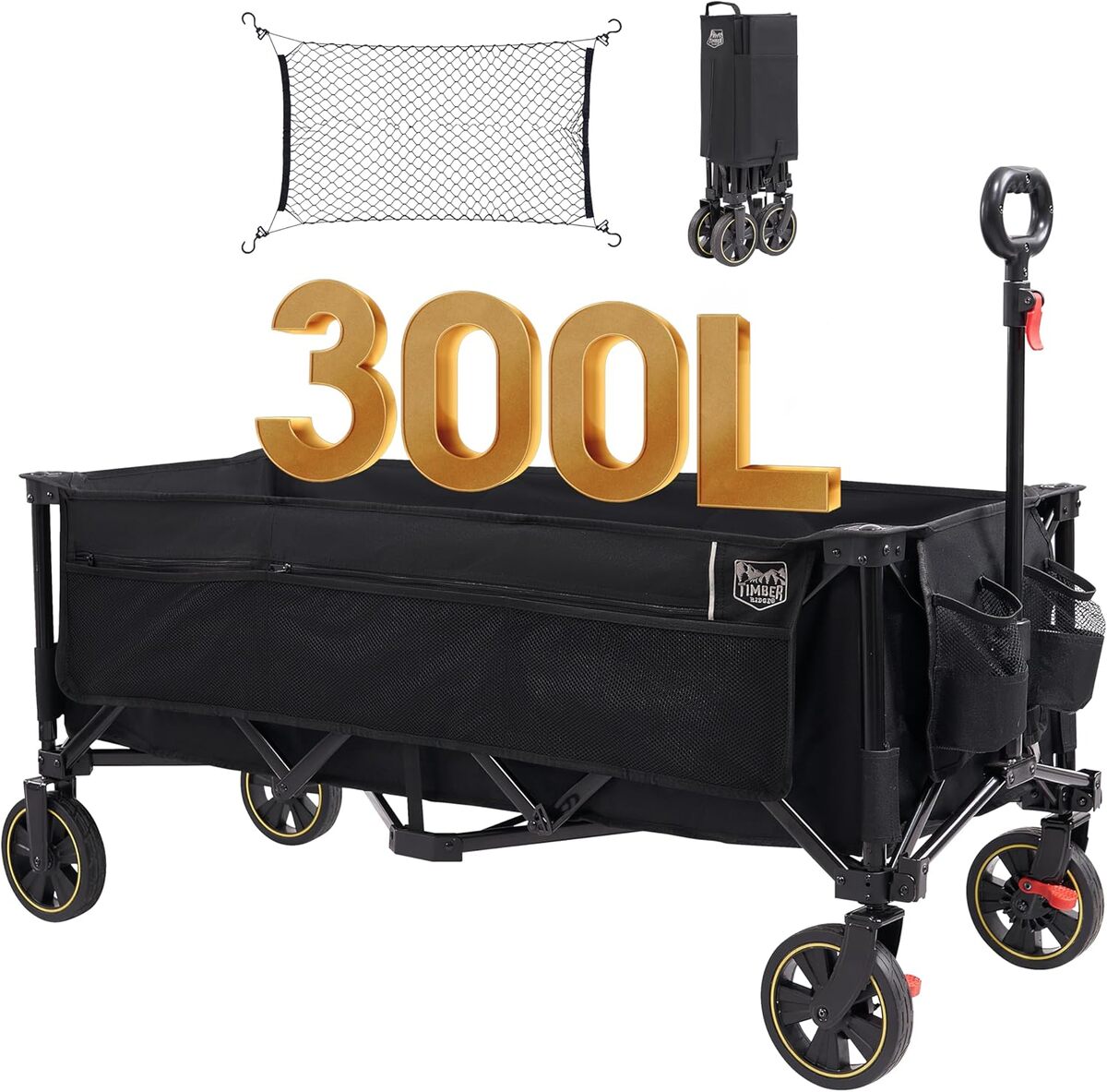 Test du chariot pliable TIMBER RIDGE XXXL 300L