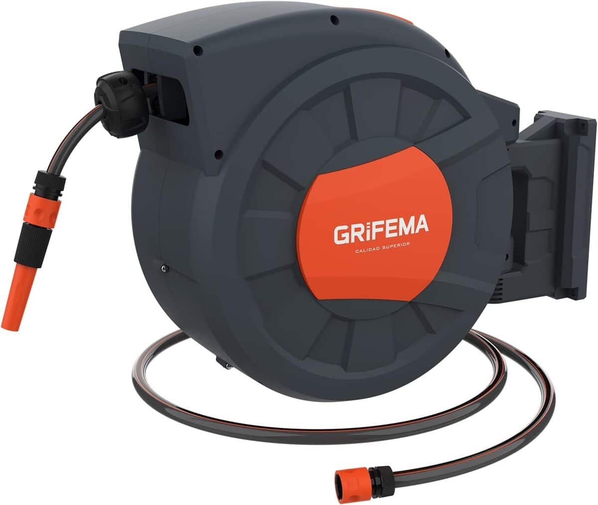 Test : enrouleur tuyau d'arrosage GRIFEMA G301-35 efficace et complet