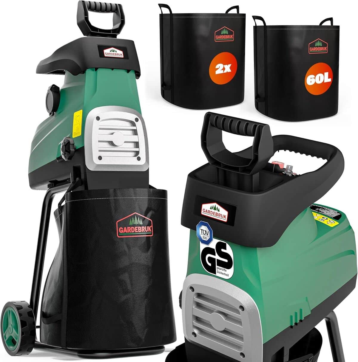 Test du broyeur Gardebruk 3100 W pour branches et végétaux